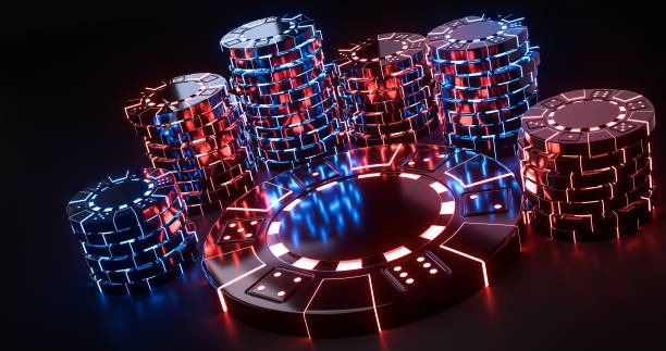 Live casino dealer at multi-camera studio table